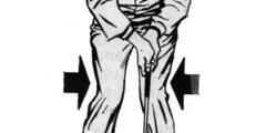 *Tip nº 2 Arnold Palmer: Presione las rodillas hacia adentro*